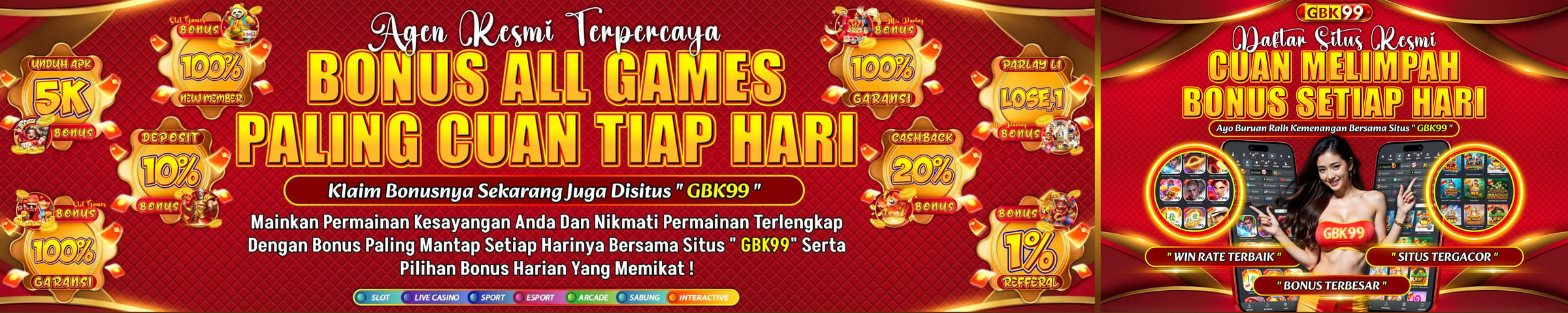 HOT PROMO GBK99